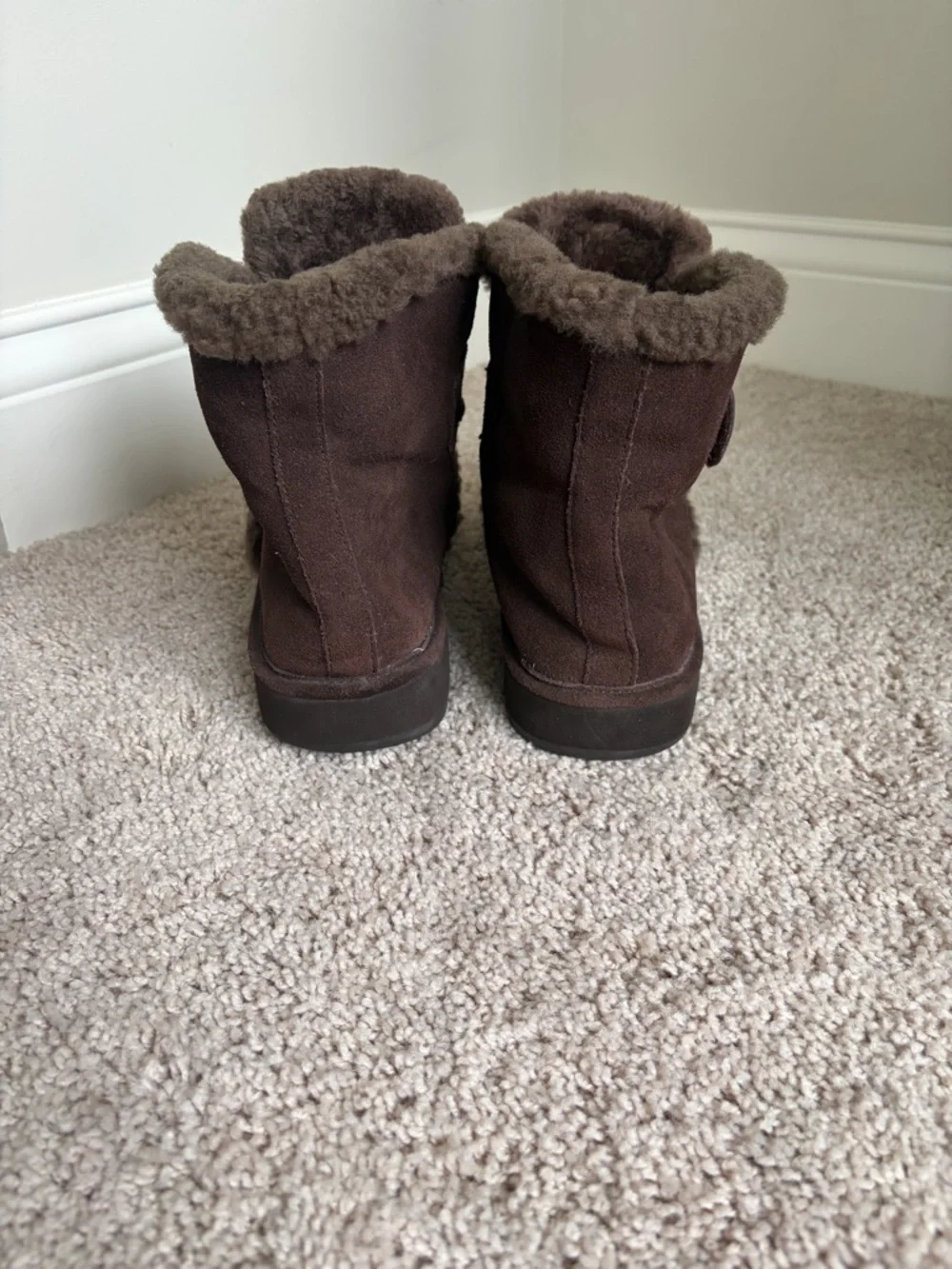 Michael Kors Dark Brown Women’s  Lined Suede Ankle Boots Size 10